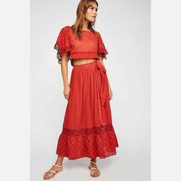 Free People Burn Notice Crop Linen Top - Picture 5 of 5